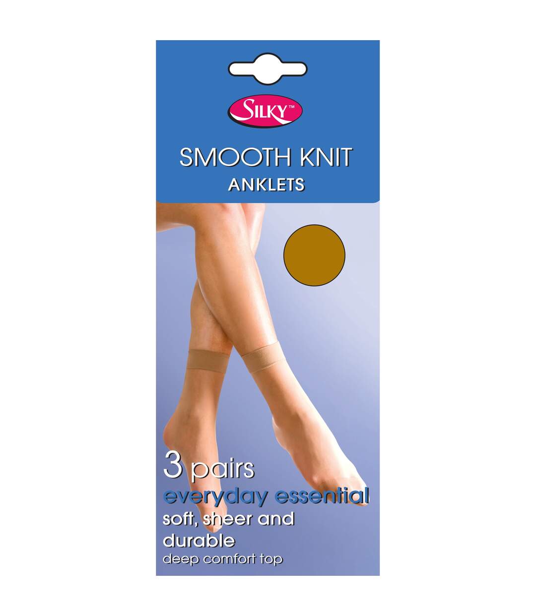 Smooth chaussettes 15 deniers lot de 3 paires femme vison Silky-1