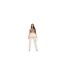 Womens/ladies Lace Up High Waist Trousers Sand Missy Empire-1