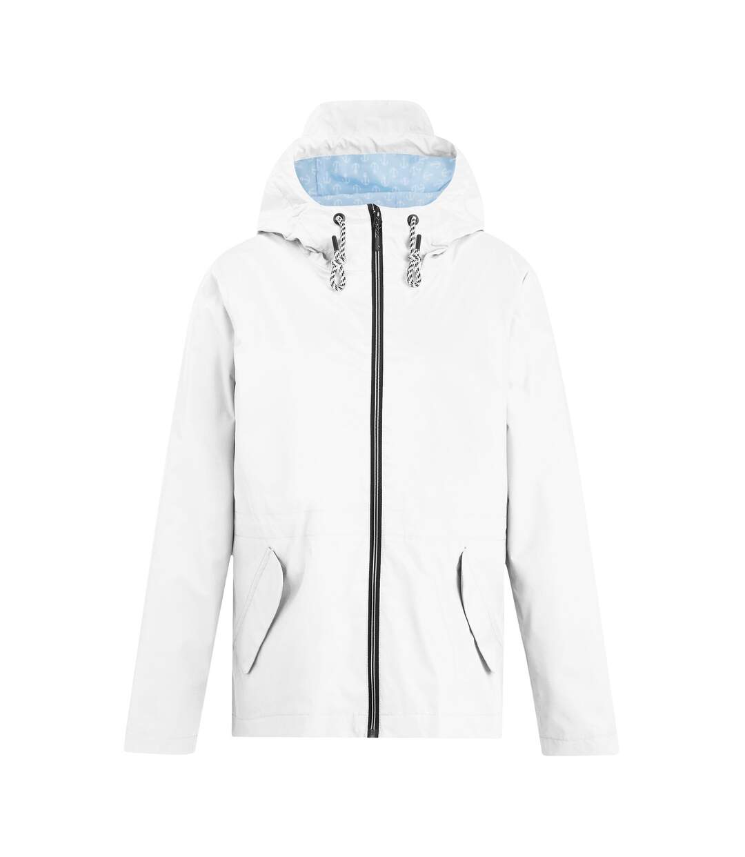 Womens/ladies Bayletta Plain Waterproof Jacket White Regatta-2