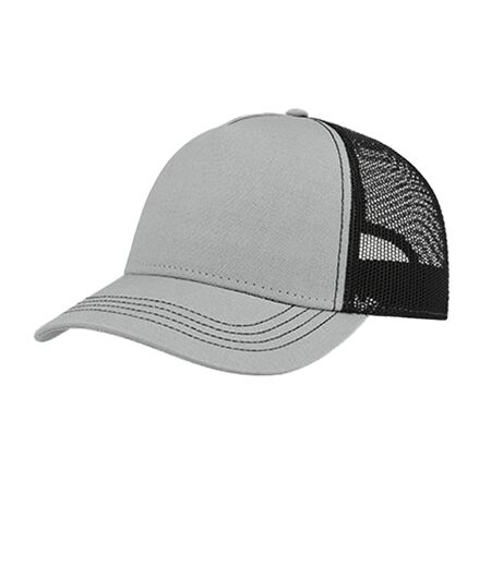 Casquette Trucker Rapper Gris Noir Atlantis Headwear