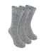 3 Pack Mens Warm Ribbed Knitted Wool Work Boot Socks-3