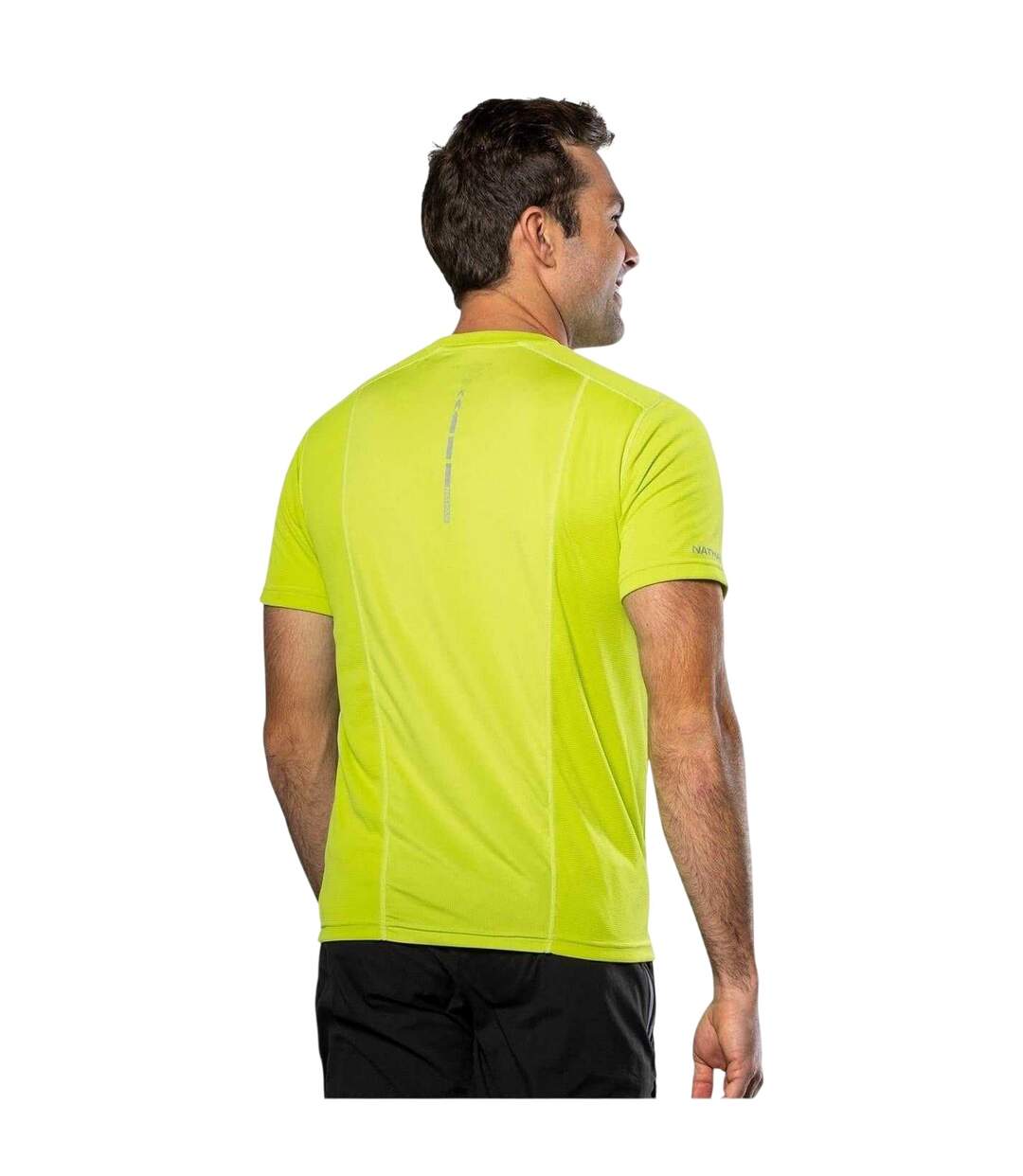 Mens Rise Regular Short-sleeved T-shirt Bright Lime Nathan-3