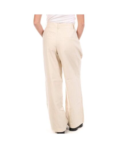 Pantalon fluide beige femme vero moda kendal