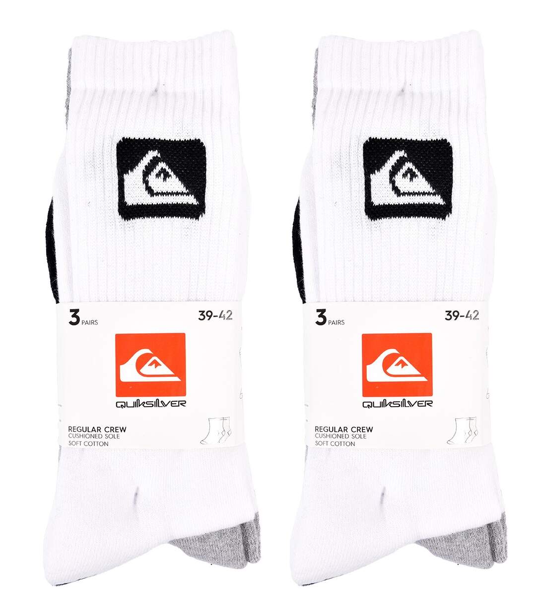 Chaussettes QUIKSILVER CUSHIONED CREW 6 Pcs 0334-4