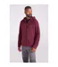 Mens Camber Fleece Full Zip Hoodie Burgundy Mountain Warehouse-1