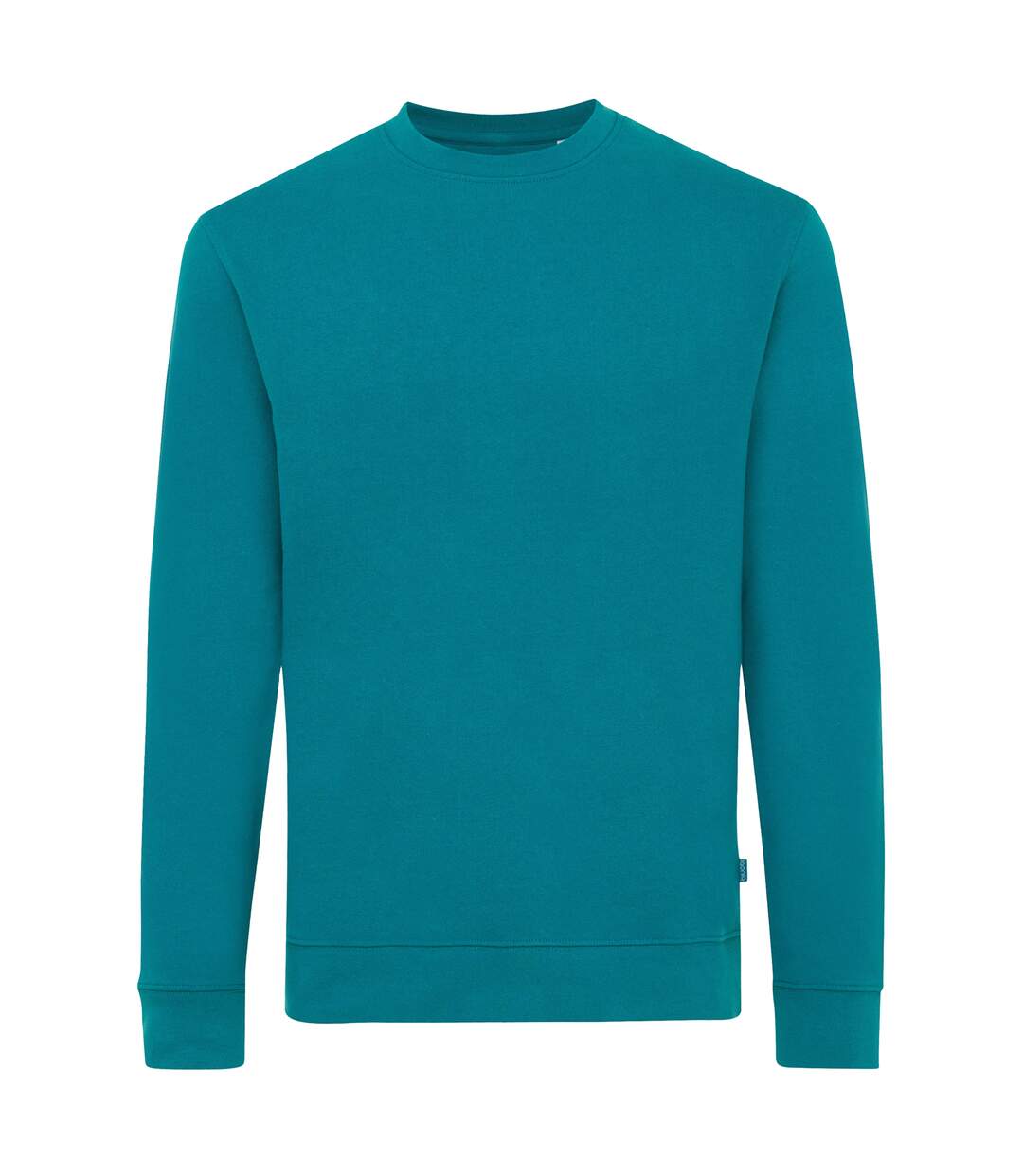Unisex adult zion recycled cotton crew neck sweatshirt verdigris Iqoniq-1