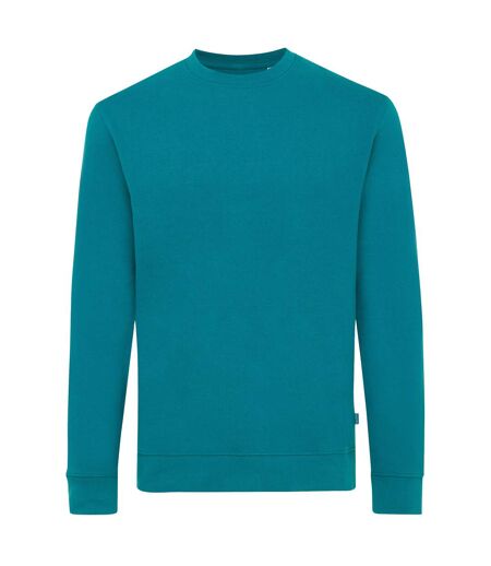 Unisex adult zion recycled cotton crew neck sweatshirt verdigris Iqoniq