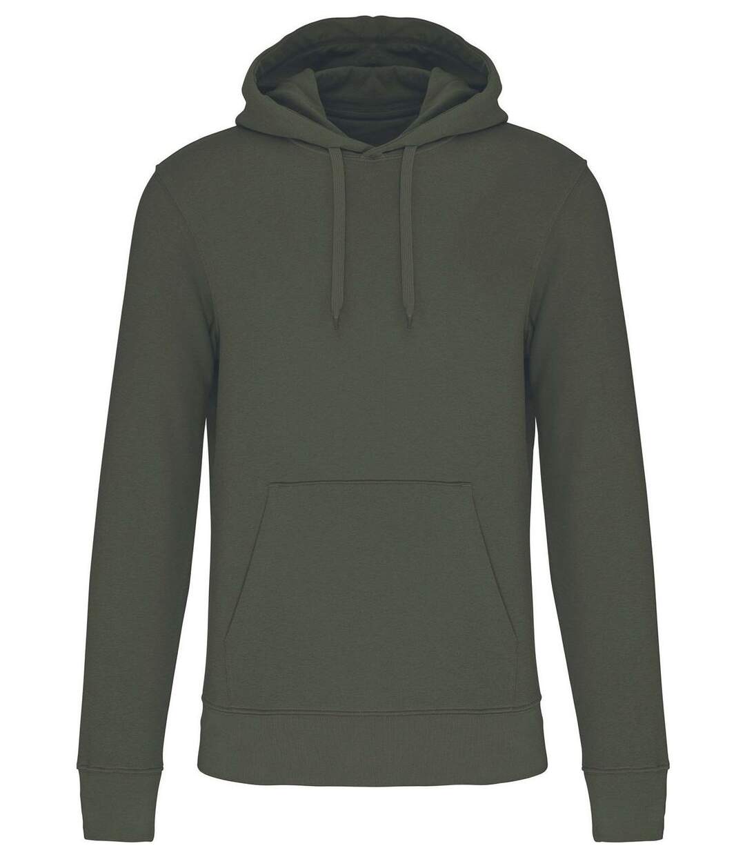 Sweat à capuche écoresponsable - Homme - K4027 - vert kaki foncé