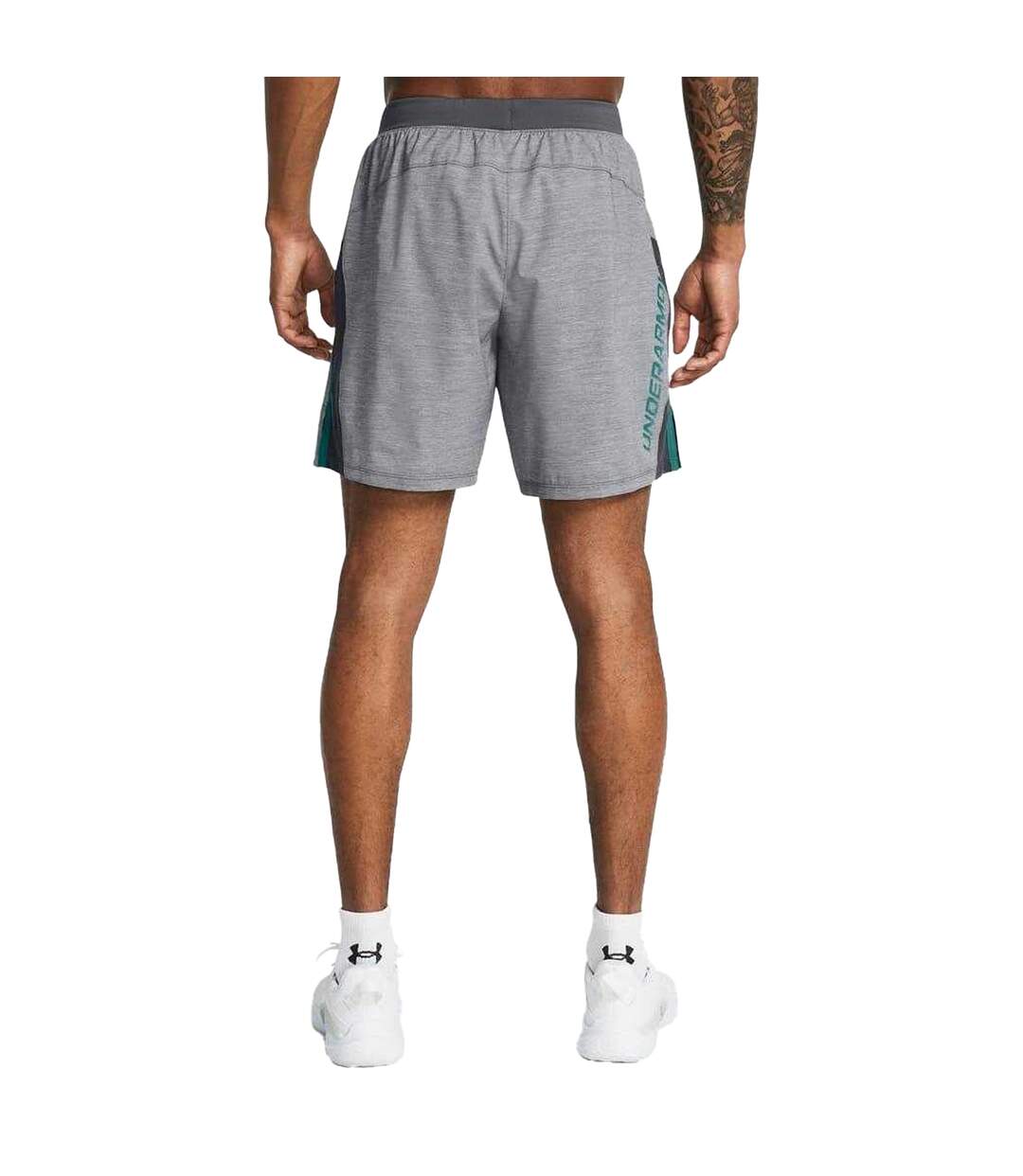 Short Launch Homme Gris Under Armour-4