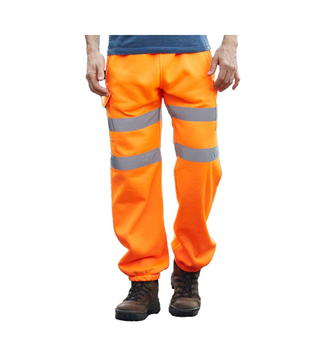 Pantalon De Jogging Homme Orange Fluo Yoko-2
