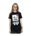 Disney Femme/Les femmes Mickey And Goofy Karate Cotton Boyfriend T-Shirt (Noir) - UTBI37924-2
