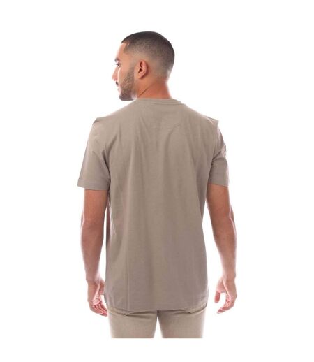 Mens Big Logo Regular T-shirt Beige Boss