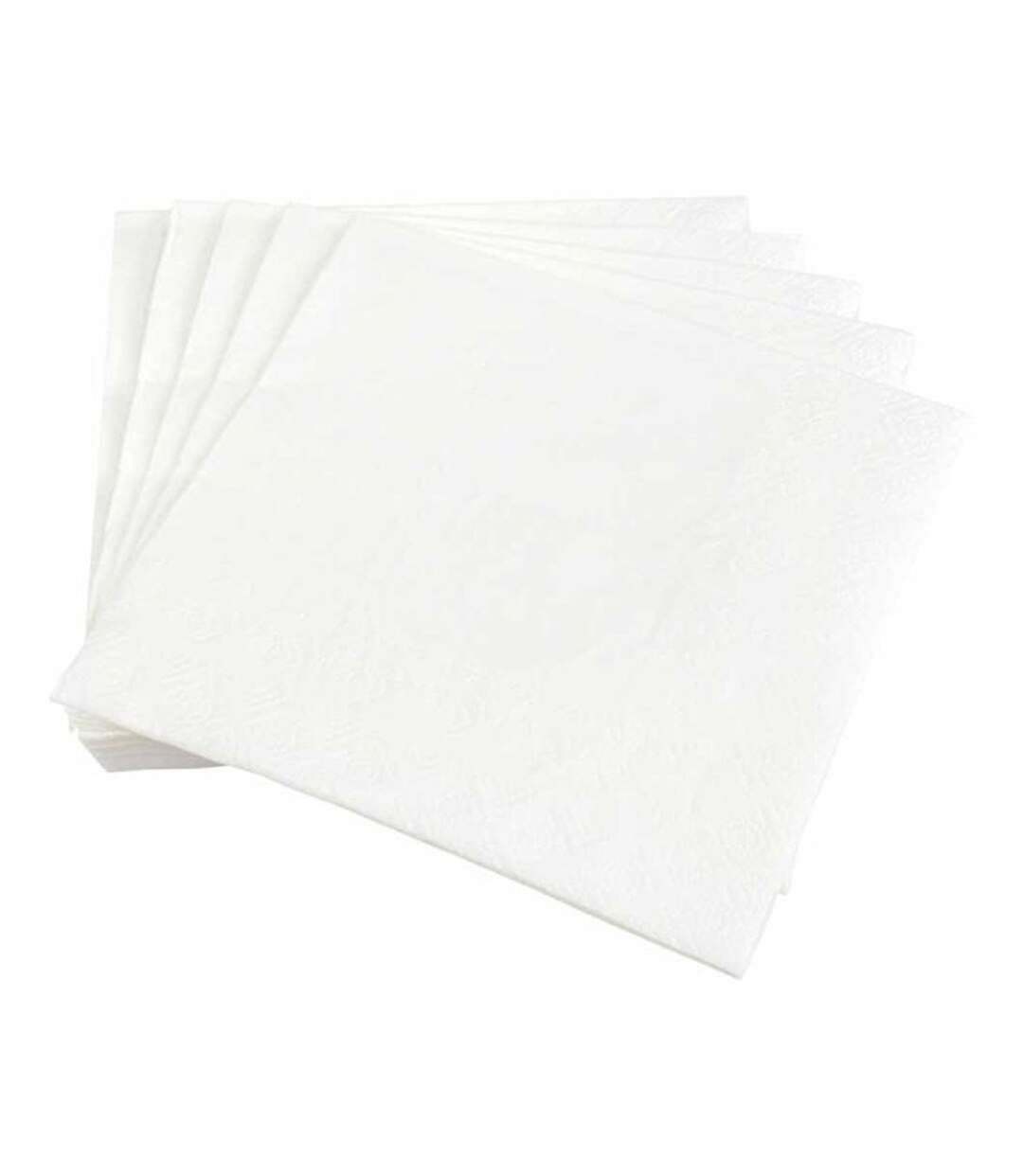 Lot de 20 Serviettes en Papier Vitamine 33x33cm Blanc-1
