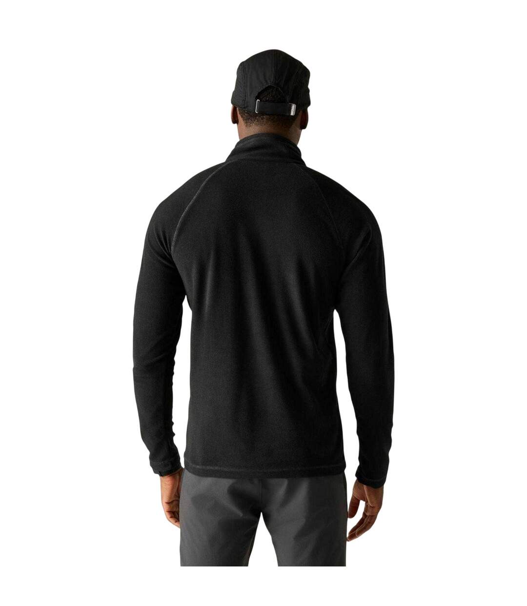 Mens Quarter Zip Fleece Top Black Regatta-3