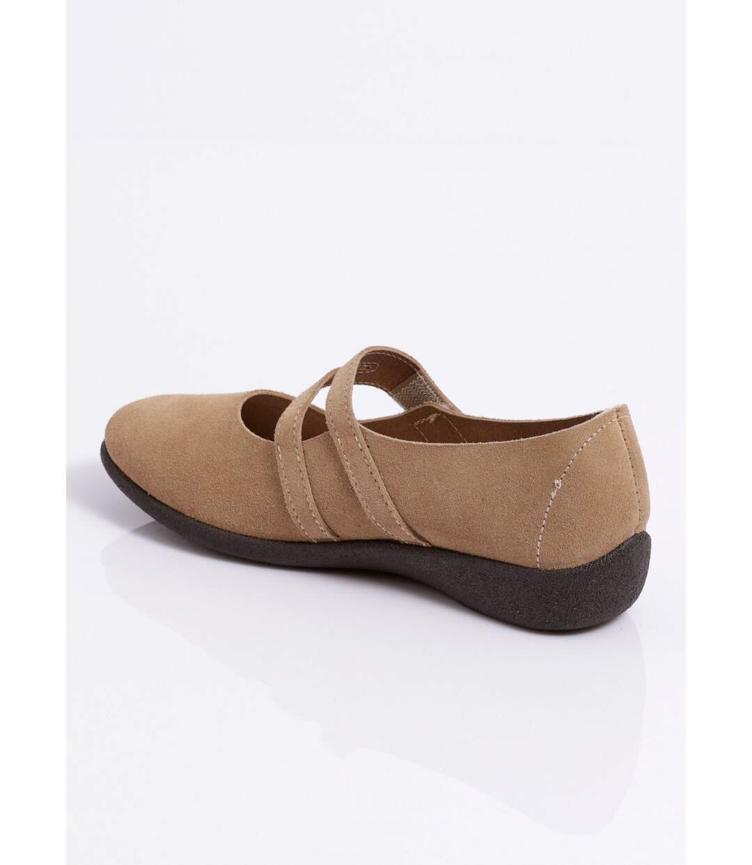Ballerines scratchées cuir fabriquées en France-2