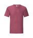 Fruit Of The Loom Mens Iconic T-Shirt (Pack Of 5) (Heather Burgundy) - UTPC4369