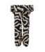 Pantalon fluide noir/beige femme vero moda gnete-2
