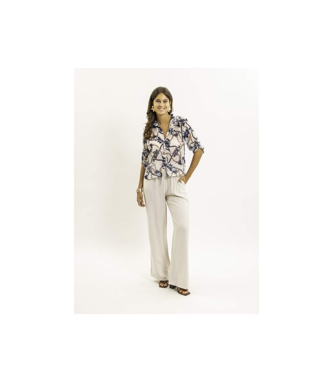 Chemise nouée motifs OBERDA - Dona X Lisa-4