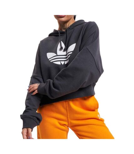 Sweat Noir Femme Adidas Cropped Hoodie - 30