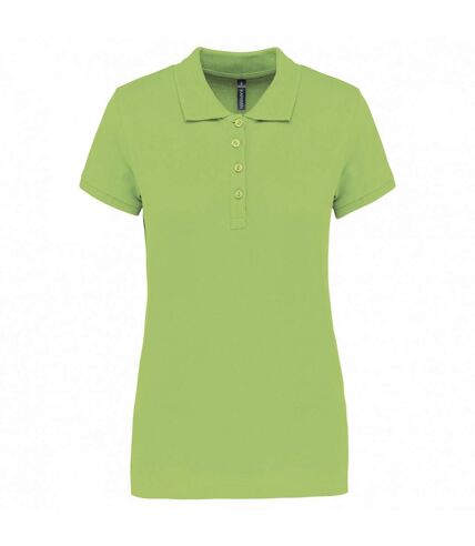Kariban Womens/Ladies Pique Polo Shirt (Lime Green)