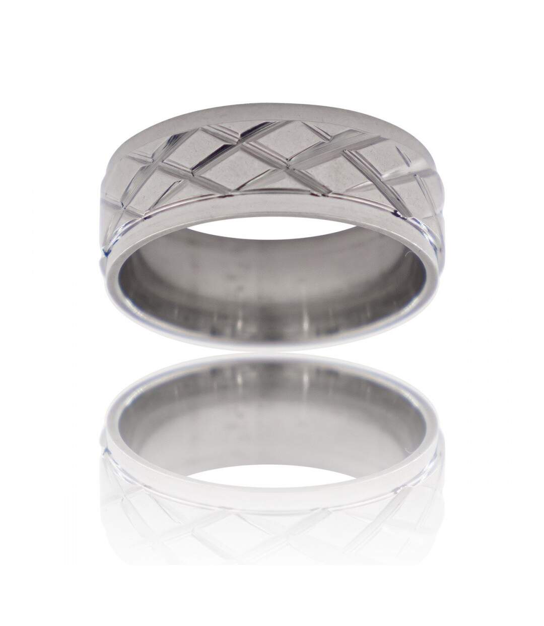 Bague Anneau Homme Acier DELTA