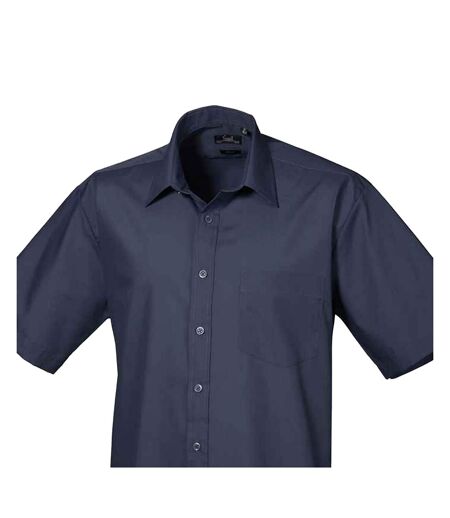 Chemise Poplin Homme Bleu Marine Premier