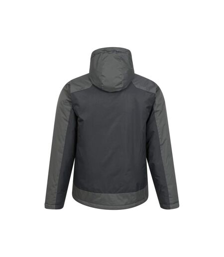Mens Dusk Iii Ski Jacket Black Grey Mountain Warehouse