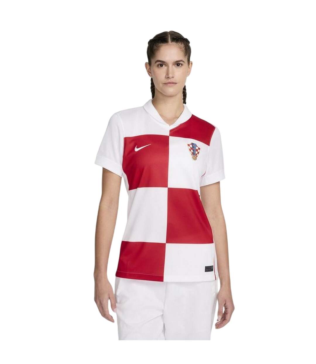 Maillot Domicile Motif/style Croatie Femme Blanc Nike-1