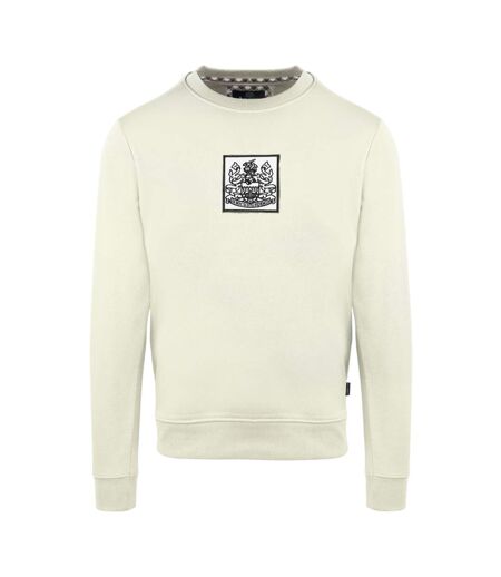 Mens Ribbed Sweatshirt Butter Aquascutum