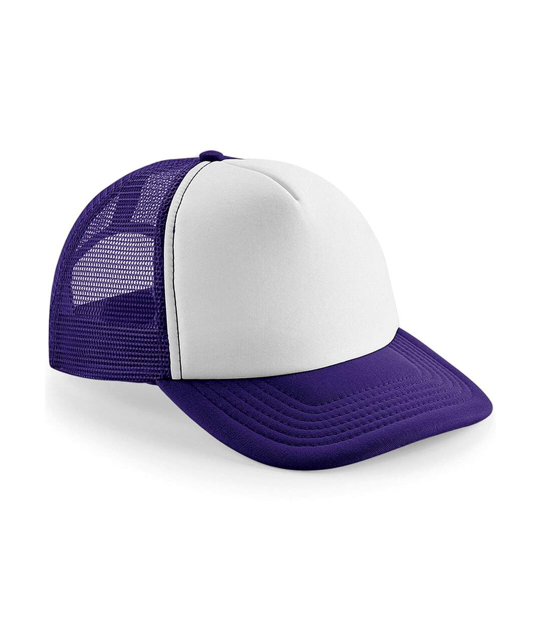 Casquette trucker violet / blanc Beechfield