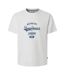 T-Shirt blanc/marine homme pepe jeans jimmy-1