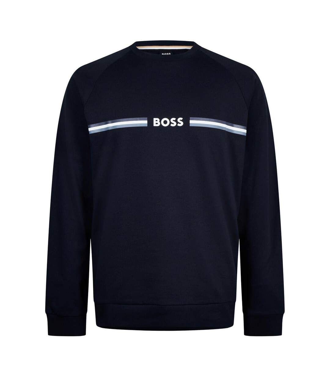 Mens Crew Neck Sweatshirt Navy Boss-1