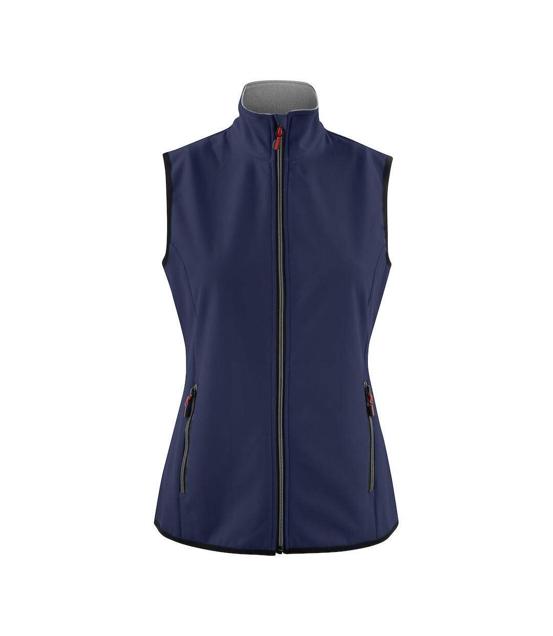 Womens/ladies Trial Softshell Gilet Navy Printer-1