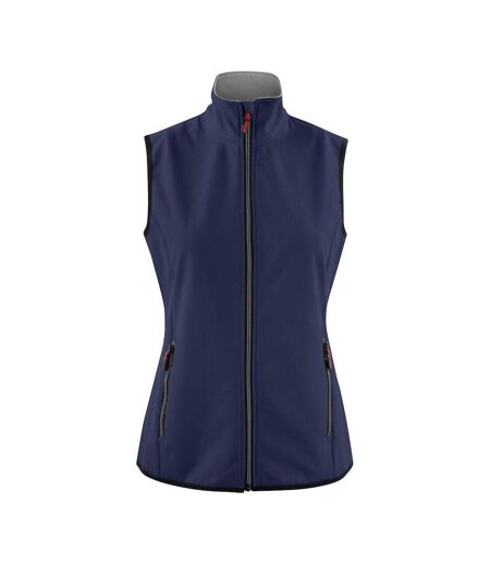 Womens/ladies Trial Softshell Gilet Navy Printer