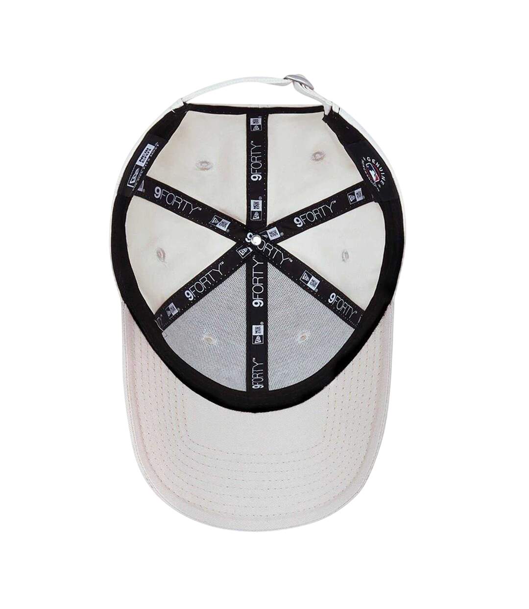 9forty Dad Hat White Print New Era-3