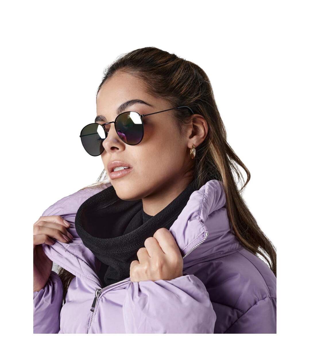 Snood-bonnet Combo Adulte Taille Unique Noir Beechfield-3
