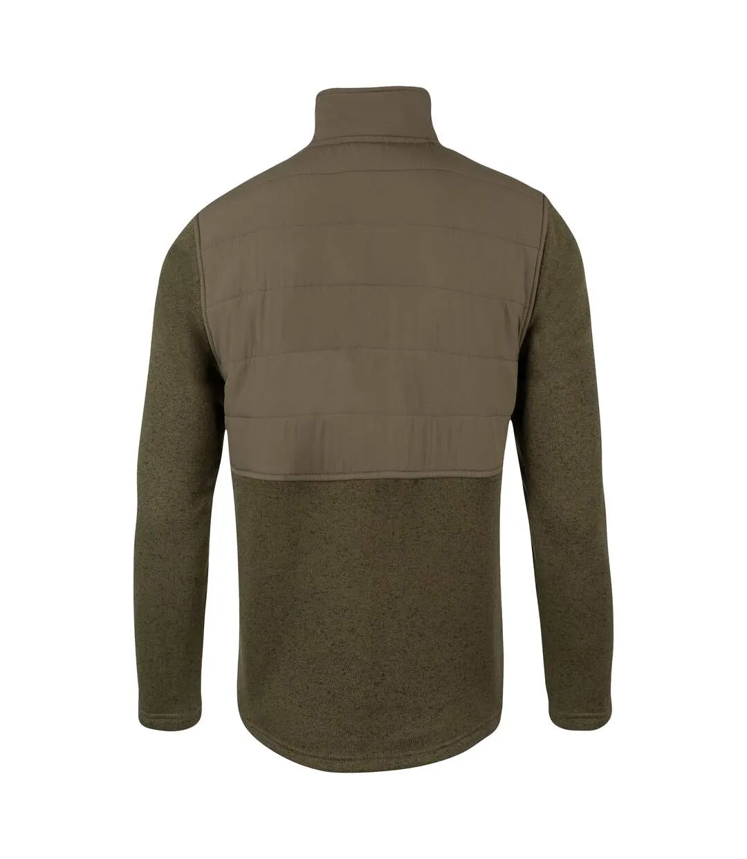 Mens Fleece Snap Pullover Green Jack Pyke-2