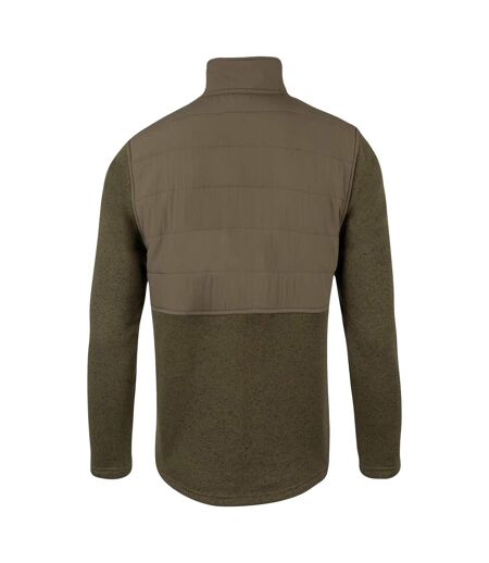 Mens Fleece Snap Pullover Green Jack Pyke