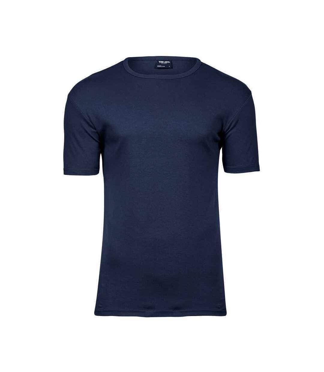 Mens Interlock T-shirt Navy Tee Jays-1