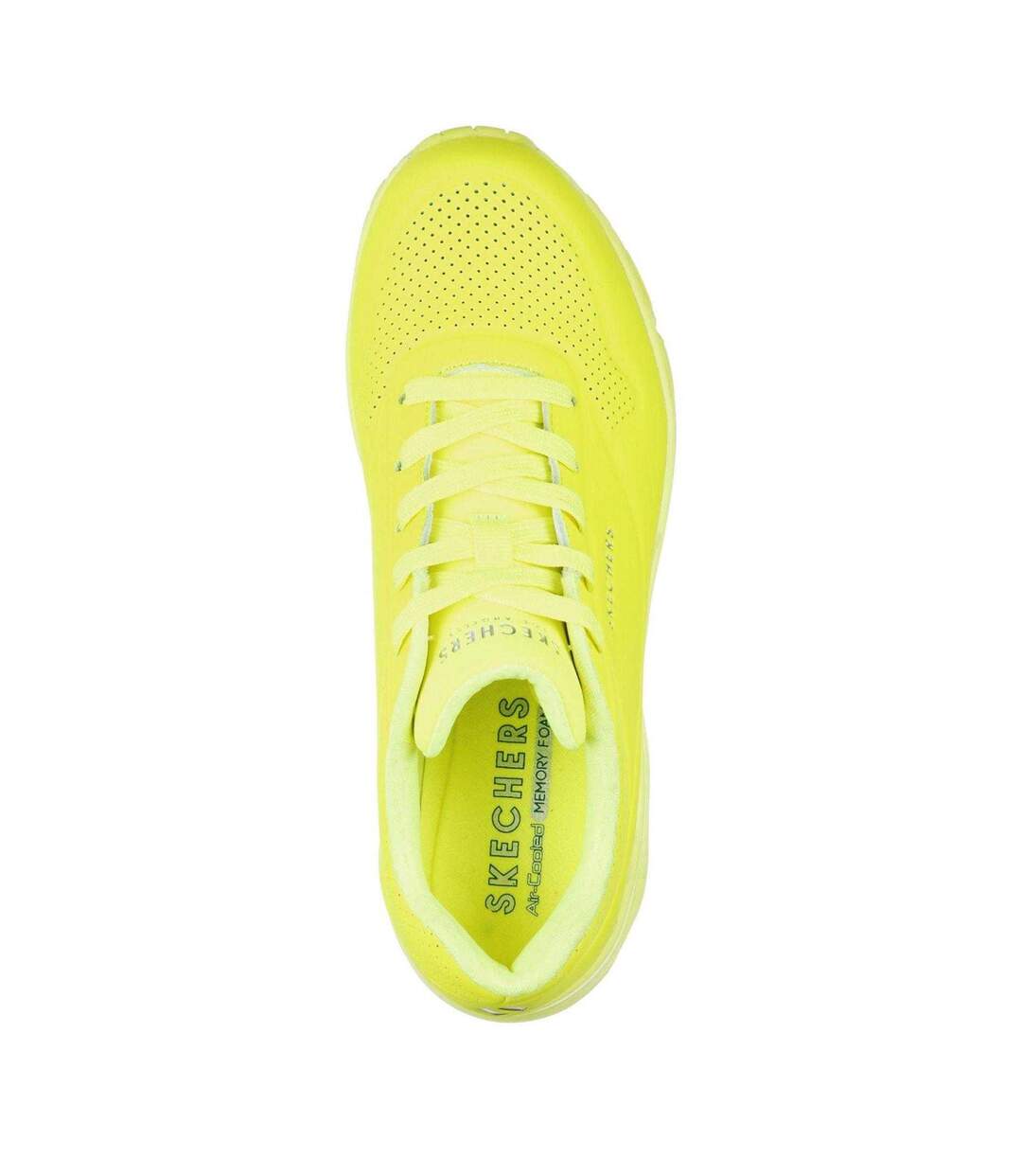 Baskets Uno Stand On Air Femme Jaune Fluo Skechers-3