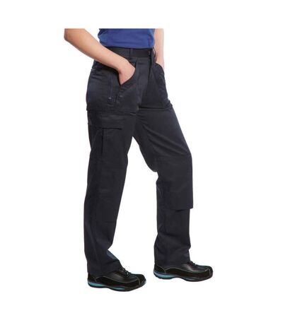 Womens/ladies Cargo Trousers Black Portwest