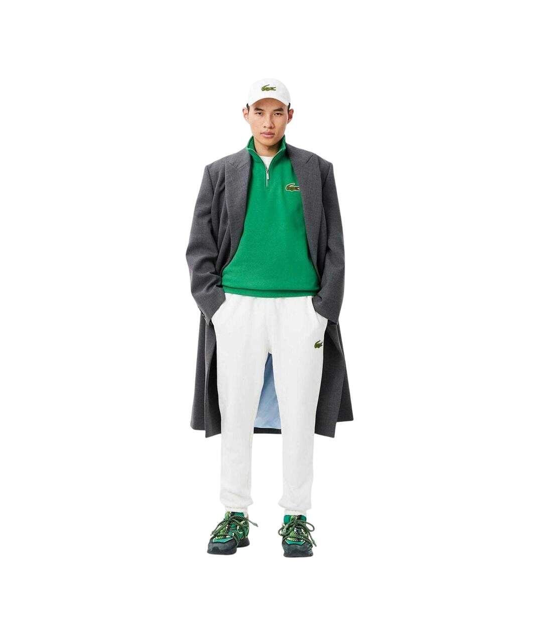 Sweat Accent Adulte Vert Lacoste-1