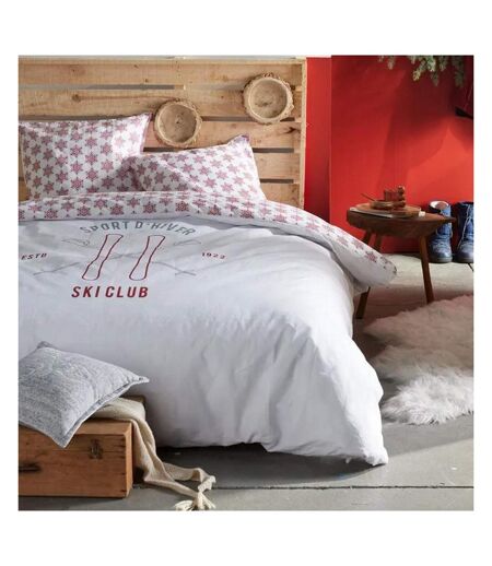 Parure de lit imprimé flocon coton today ski club 220x240