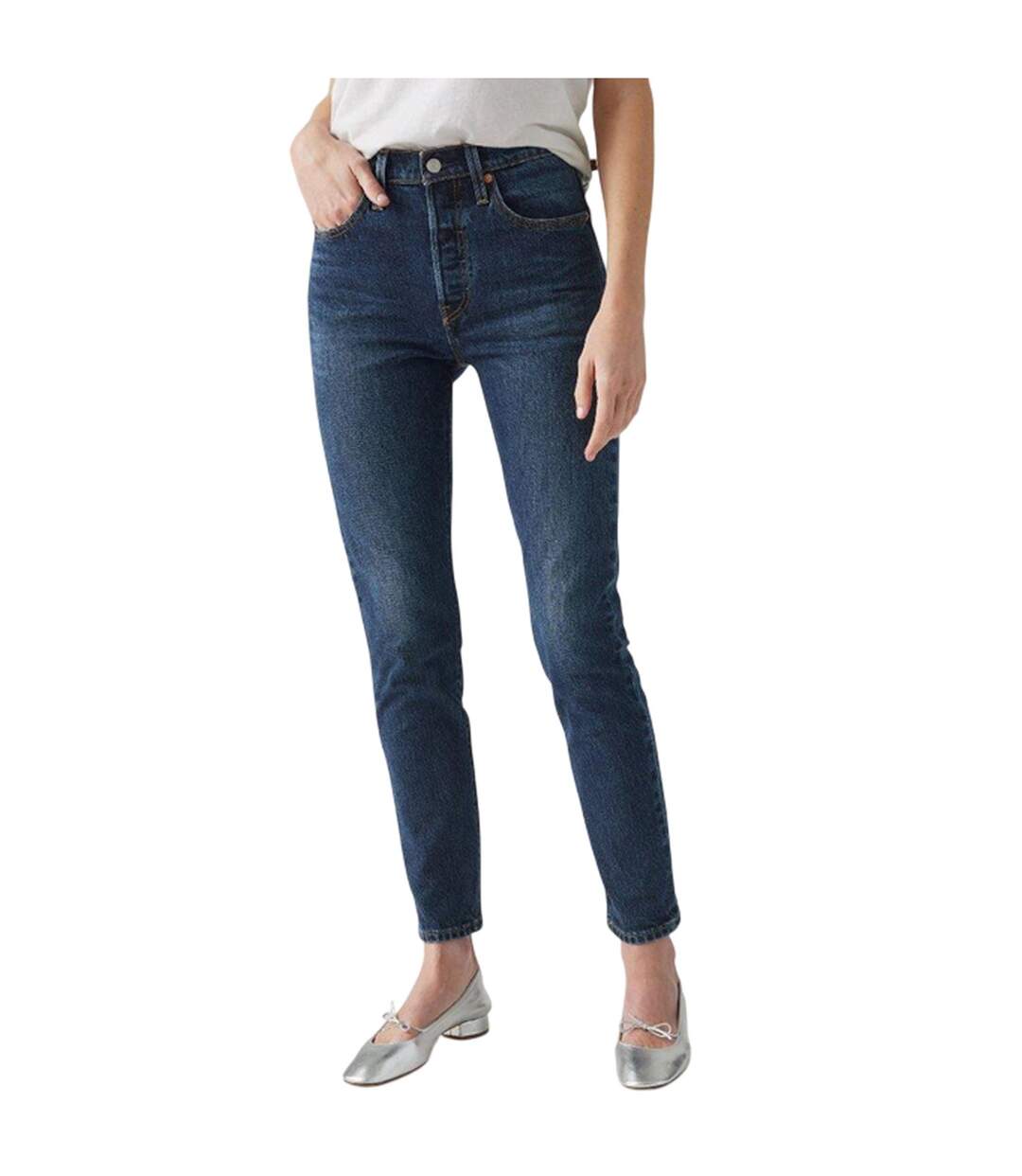 Jean Same Intent Femme Bleu Foncé Levis-4