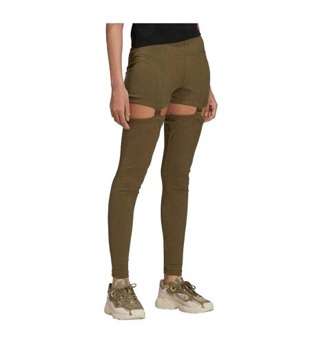 Legging Motif/style 2-en-1 Femme Vert Adidas