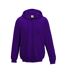 Awdis Plain Mens Hooded Sweatshirt / Hoodie / Zoodie (Purple)