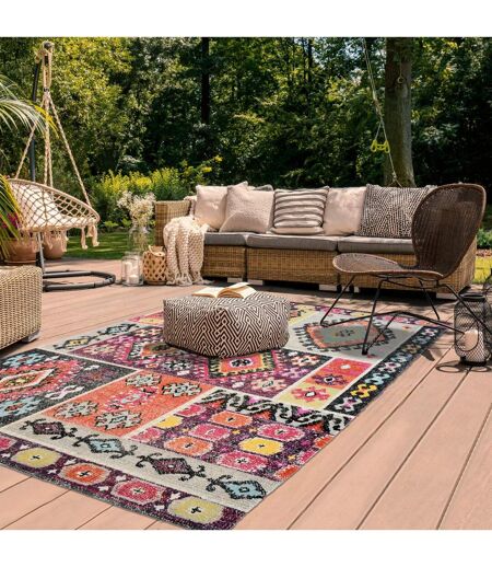 Tapis extérieur tissé kilim rectangle EXT LAHORS