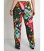 Pantalon large taille semi-élastiquée-2