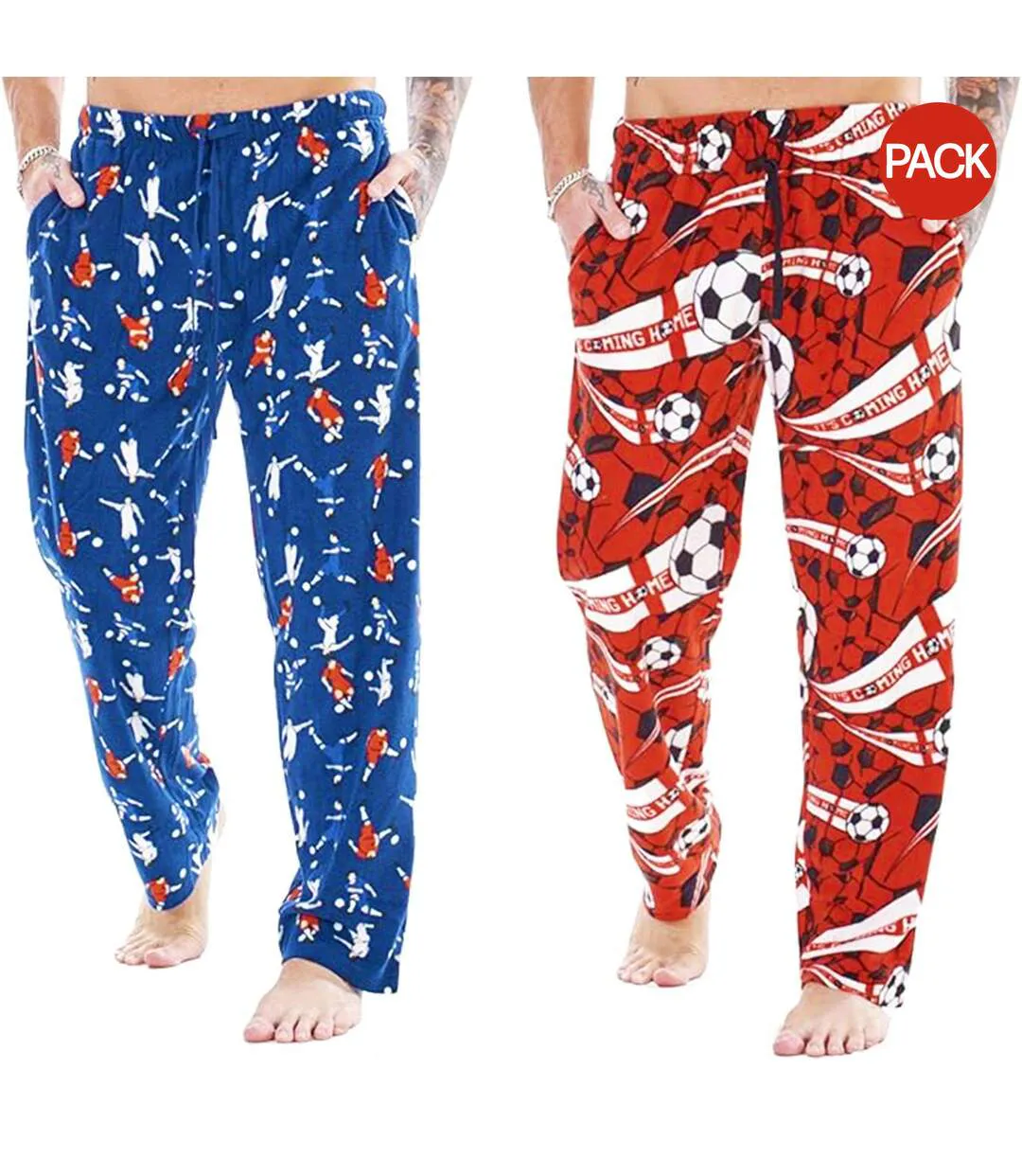 Pack Of 2  Mens It´s Coming Home Lounge Pants  Multicoloured England Football-2