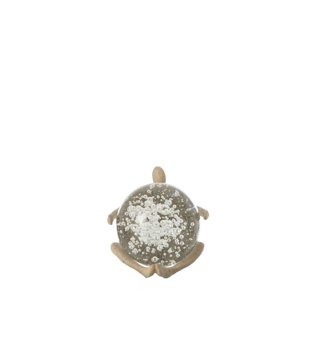 Figurine Boule Cristal Shawn 13cm Beige-2